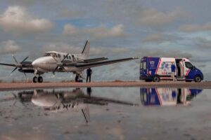 Aeronave para repatriamento de pacientes